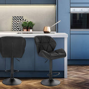 Bolt Edge Barkruk Comfy - Zwart - Kunstleer - Ergonomisch - Verstelbaar - Zithoogte 60-82cm