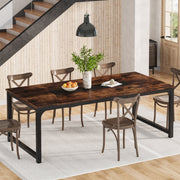 Eettafel Avira - 200cm - Voor 6-8 personen - Voor Keuken of eetkamer - Bruin