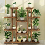 Houten plantenstandaard Milano XL - 11 lagen - Plantenrek - Voor binnen & buitengebruik