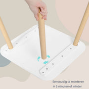 1 Set Kindertafel met 2 Stoelen - Voor Kinderactiviteitentafelset - Voor Eten, Schilderen, Leren en Lezen - Voor Kinderdagverblijf en Kleuterschool