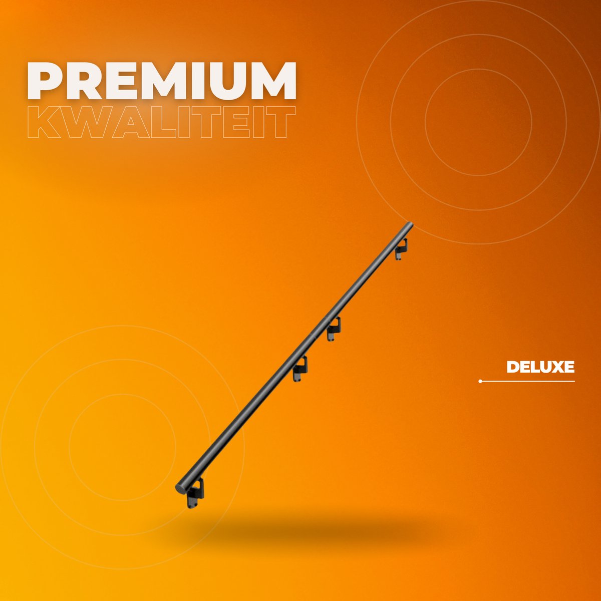 Trapleuning - Onderhoudsarme Aluminium Reling - 365 cm - 200kg Draagvermogen