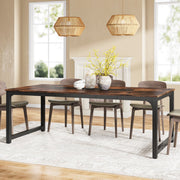 Eettafel Avira - 200cm - Voor 6-8 personen - Voor Keuken of eetkamer - Bruin