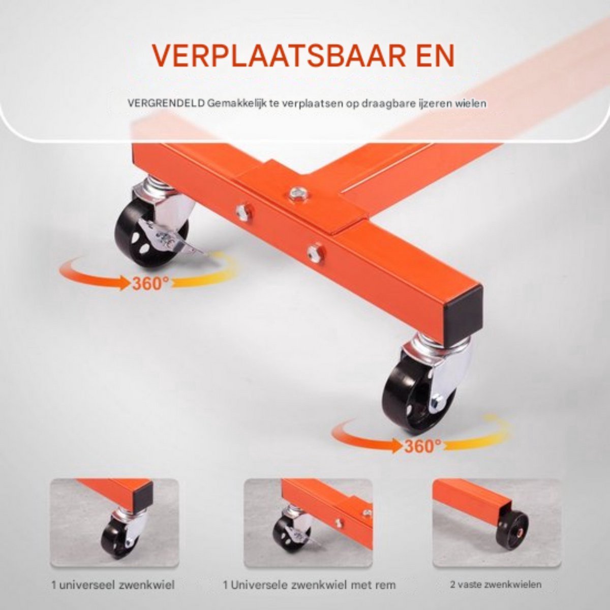 Motorhouder - Motorstandaard - 340kg - Klauw Jack Transmissie Houder - Motor Werkplaats met 4 Wielen