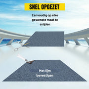 Luxe Buitentapijt - Voor binnen en buiten - 400x180cm Tuintapijt - Terrastapijt - Buiten tapijt - Blauw