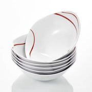 Elite Diepe borden – Serviesset – 6 persoons – 6 delig – Keramisch – Uniek servies