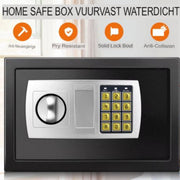 Digitale Stalen Beveiligingskluis - Mavien - Commerciële Kluis - Wandmontage - 2 Sleutels - 4.6L