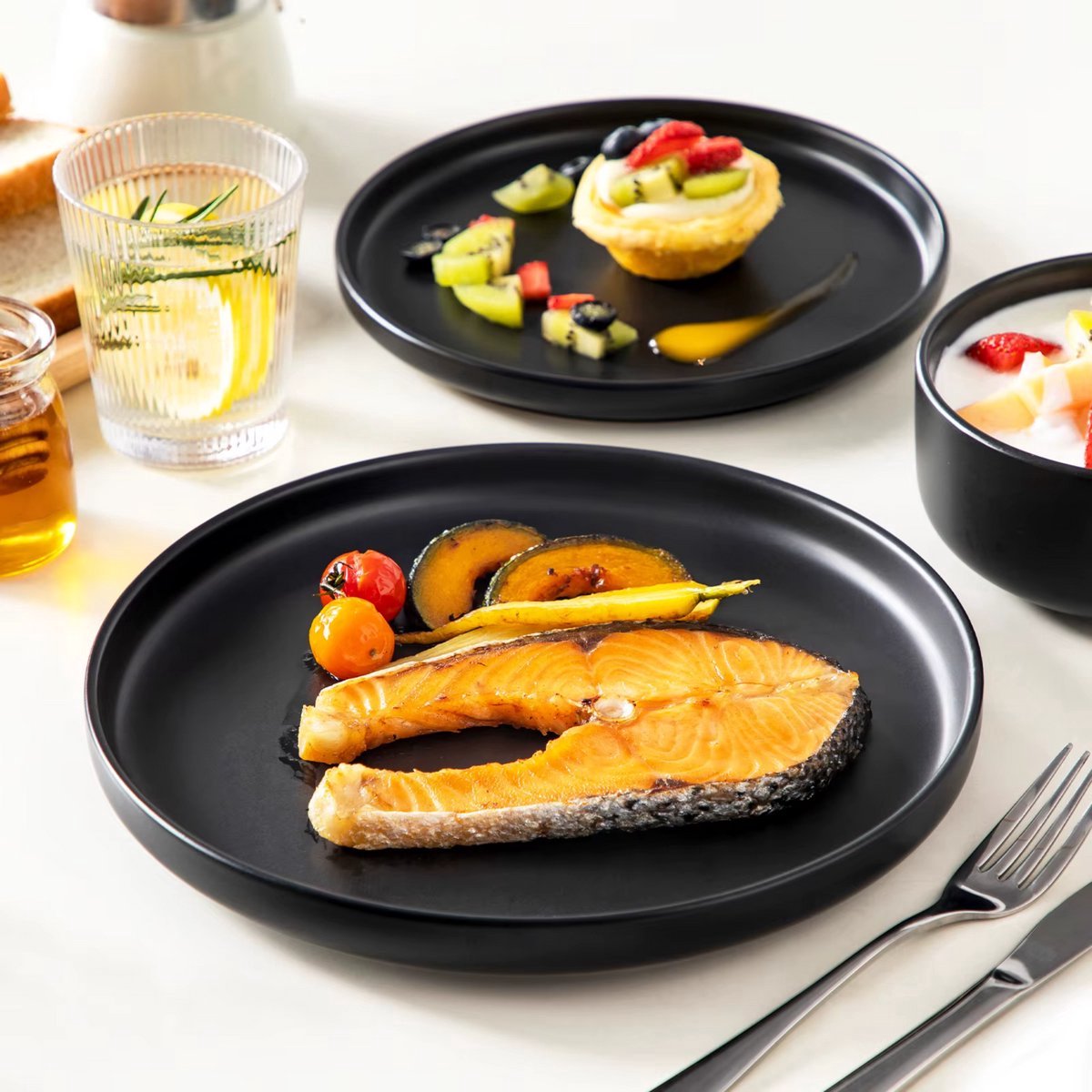 Empress Serviesset – Dinerborden – 18 delig- 6 persoons – Wit Keramisch – Ontbijtborden – Perfect voor diner