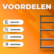Opbergrek - Stellingkast- Rekken- Werkplaatsrek - 907,2kg Totaal - 181,4kg per Plank - 75x30x152cm Inhaaksysteem