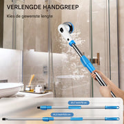 Elektrische Spin Scrubber Tavien - 10-in-1 - Draadloze Oplaadbare Reinigingsborstel met Verstelbare Handgreep voor Douche & Thuisgebruik