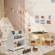 Bolt Edge Opbergkast - Kinderkamer - Wit - Boekenkast en speelgoedkast - Hout MDF