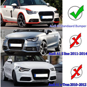 Grille - Voor Audi A1 8X 2010-2014 - Auto accessoires - Mistlicht grille cover - Met chroom trim - LH + RH