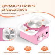 Elektrisch Mini Aardewerkdraaiwiel – Draaischijf - Pottenbakkersschijf - Voor Thuis & DIY – Groen