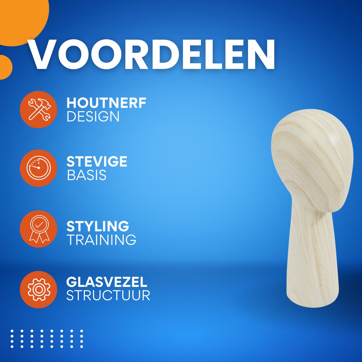 Mannequin - Hoofd - Voor Salon, Hoeden & pruiken