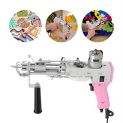 Tufting gun - Tuftpistool - Borduurmachine - Tapijtweven - Voor het maken van tapijten - Voor efficiënt en nauwkeurig werk - Metaal / Kunststof - Roze