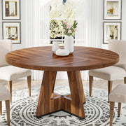 Ronde Eettafel Paris - Voor 4 personen - 120cm - Voor Keuken of eetkamer - Bruin
