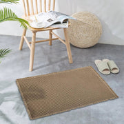 Badmat Vaylen - voor badkamer - Douchemat - Beige - 50x80cm - Absorberend & antislip - Boho stijl