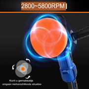 Polijstmachine Vireo - 5000 W - Dual-action excentrische autobuffer - 6 snelheden - Autodetaillering - 120mm
