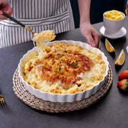 Ventina Ovenschaal Exclusiva - 1 delig - Wit - 1200ML - Servies - Diepe borden - Ontbijtborden - Bordenset