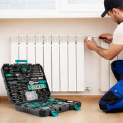 Gereedschapset - 198-delige - Gereedschapskoffer gevuld - Gereedschapstas - Gereedschapskist - Voor Thuis en autoreparatie - Handgereedschapset met rateldop en schroevendraaierset - Groen
