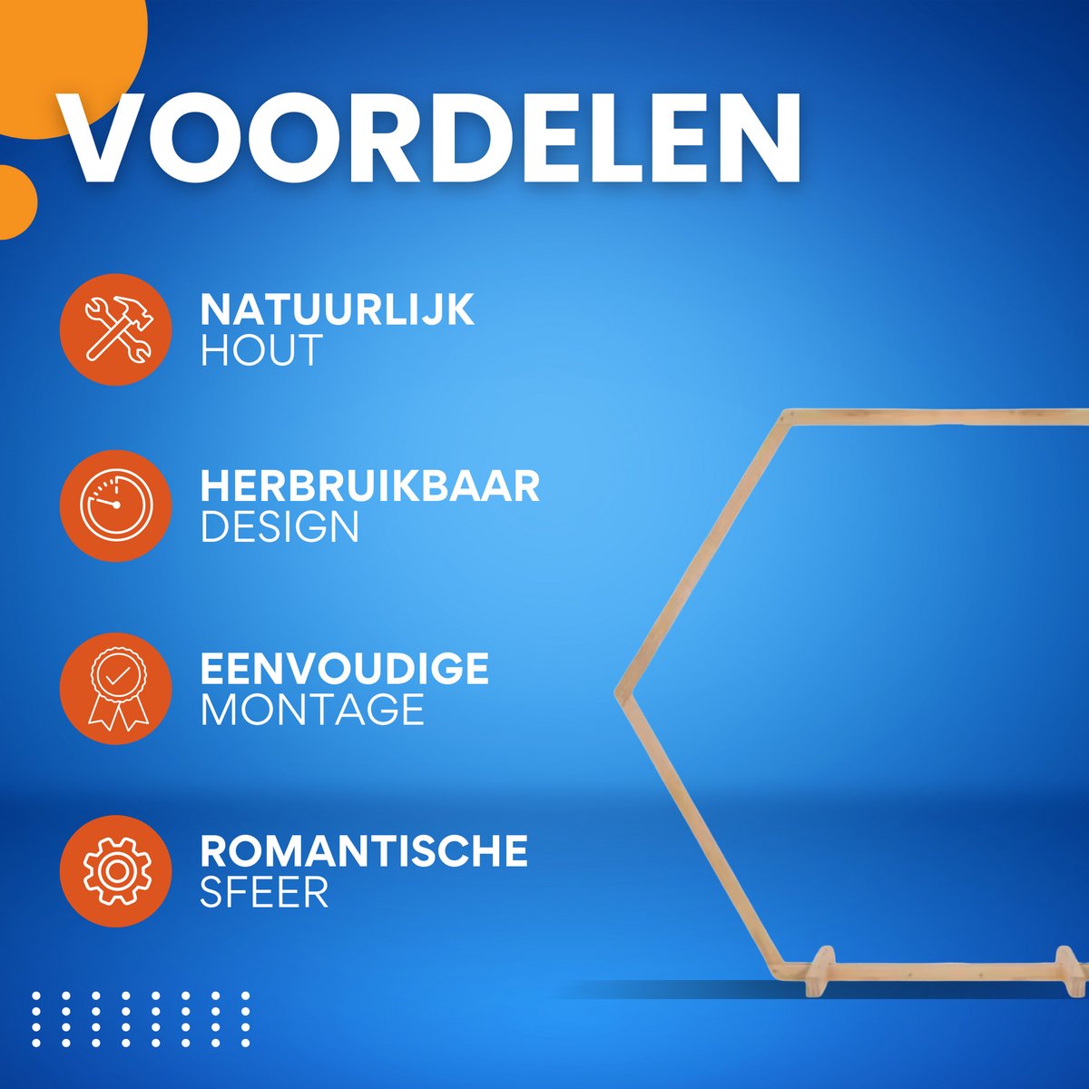 Zeshoekige rozenboog - Voor Bruiloften, ceremonies en feestdecoratie - Decoratie - Backdrop frame - Versiering accessoires - 230cm