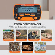Metaaldetector PRO - Met LCD Display - Pinpointer - Draagtas & Schep