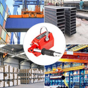Magnetische Lifter PRO - Hefmagneet - 100KG - Voor Staalplaten & Cilinders - 135x67 mm