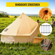 Happyment Kampeertent - Tent Outdoor 4 Seizoenen - 4-6 personen - Geschikt Voor gebruik