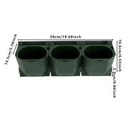 Wandplantenbak - Voor muurdecoratie en planten - Met 36 potten voor bloemen - Functioneel en decoratief