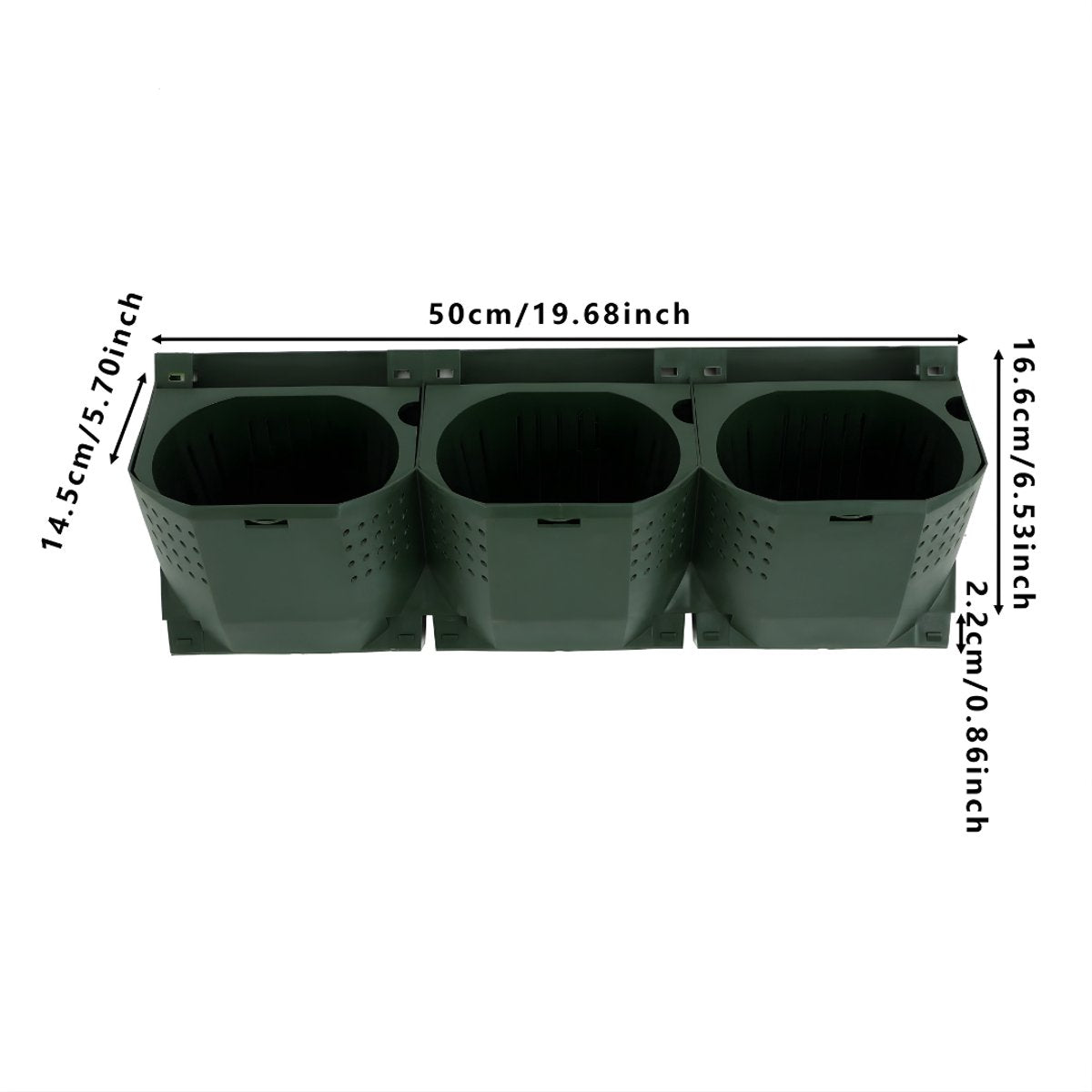 Wandplantenbak - Voor muurdecoratie en planten - Met 36 potten voor bloemen - Functioneel en decoratief