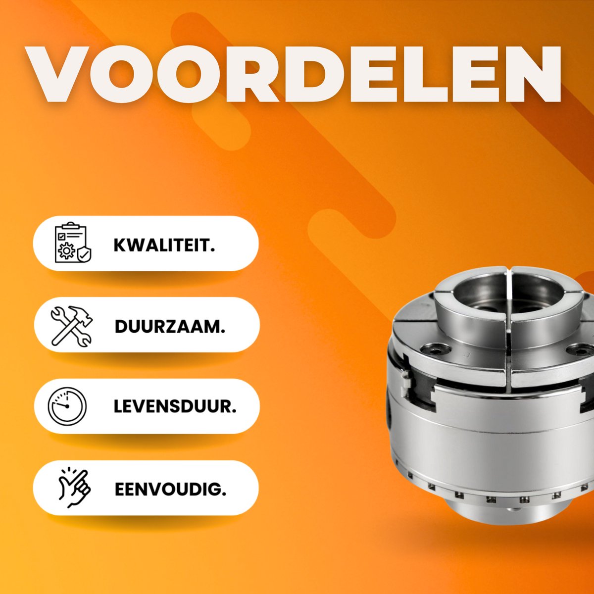 Klauwplaat - 100mm - Slijpen, frezen, draaien - Hout en metaal - 4 kaken - Zelfcentrerend Bankschroef