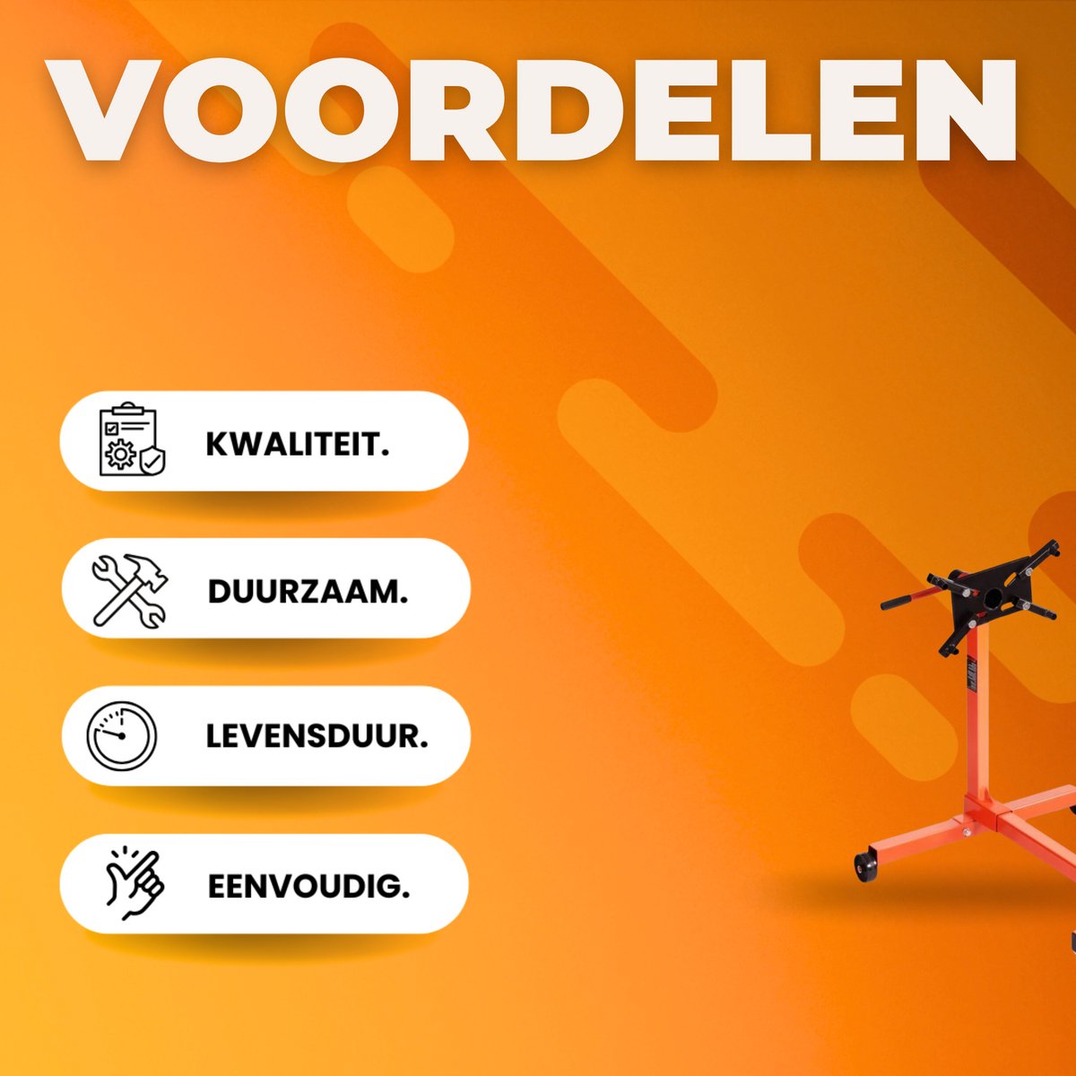 Motorhouder - Motorstandaard - 340kg - Klauw Jack Transmissie Houder - Motor Werkplaats met 4 Wielen