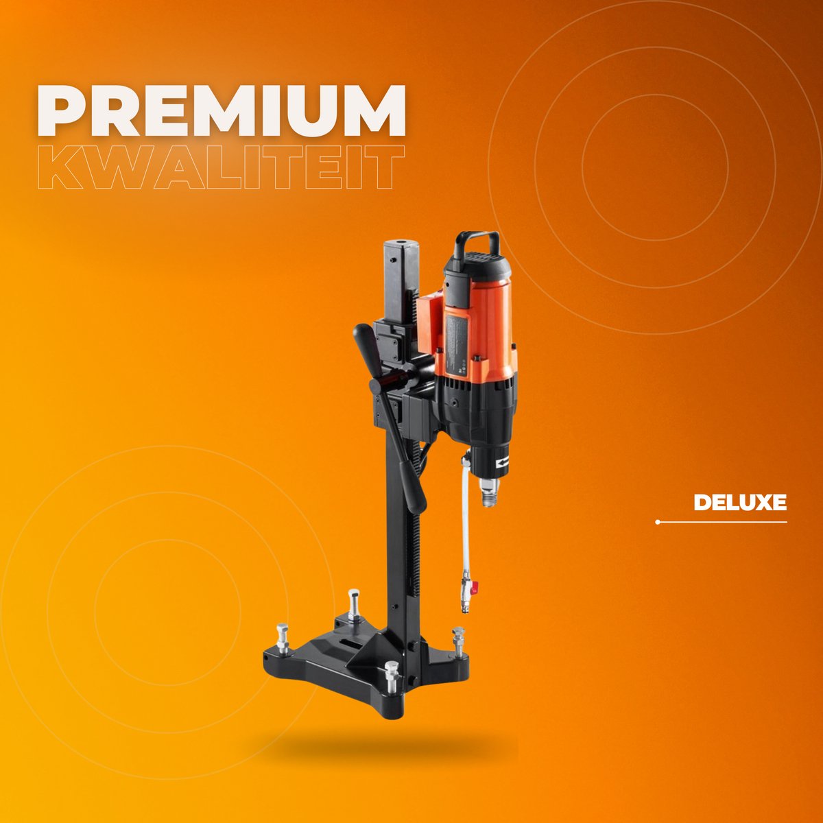 Kolomboormachine deluxe - 2500W 0-750 rpm - Tafelboormachine - Holle Langgatboormachine - Boormachine - voor Houtbewerking 26CM