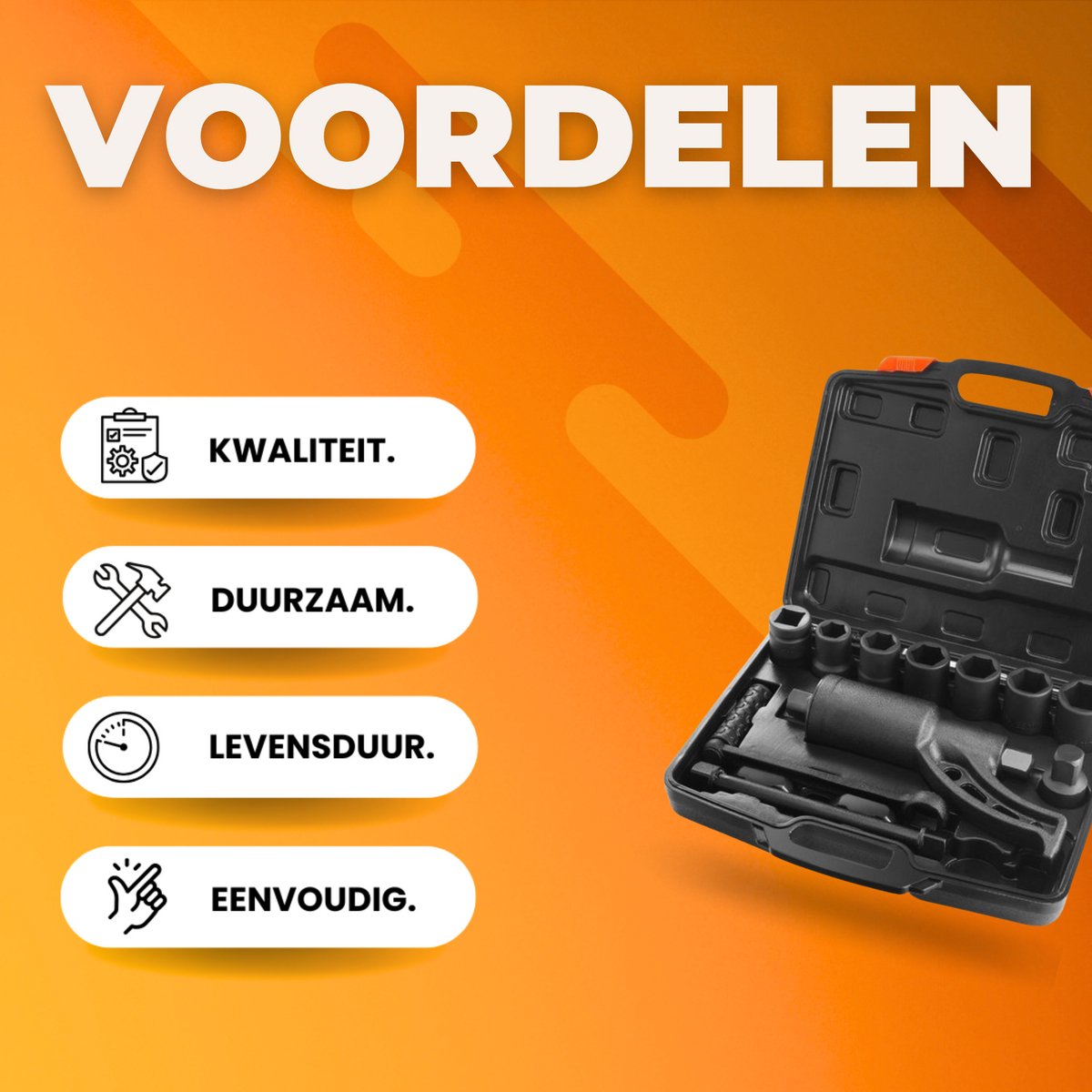 Koppelvermenigvuldiger PRO - 4800 Nm Wielsleutelset - 1:58 Versterker - Vierkant 24-33 mm