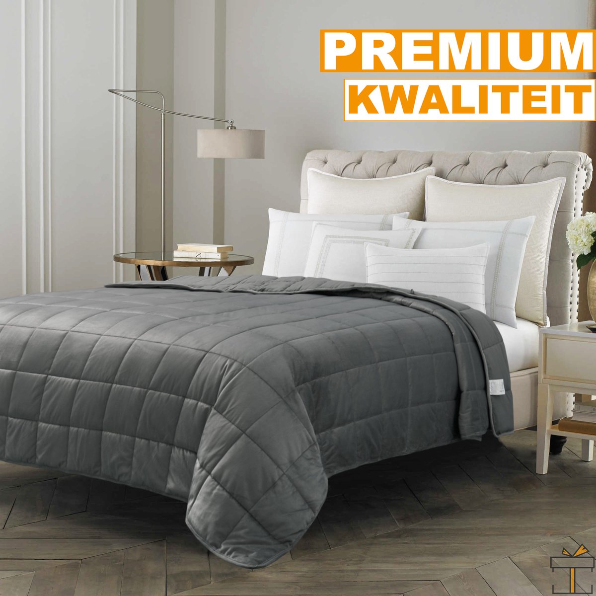 Happyment® Verzwaringsdeken 9KG - Zwaartedeken - Weighted blanket - Verzwaarde deken - Volwassenen - 150x200cm