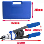 Profi Nietmutternzange Set - Blindklinkmoertang & Nietmachine - Inclusief 150 Moeren - M5-M12 Rivets & Accessoires