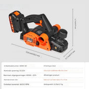 Accu schaafmachine - 20V 800W Handschaaf - 16000 tpm - Breedteschaaf met Stofafvoer