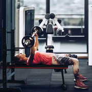 Multifunctionele Halterbank - Fitnessnank - Bench press - Bankdrukbank - Trainingsbank met Hulterrek, Opvouwbaar, Platte Bank en Squatrek - Tot 200 kg Capaciteit