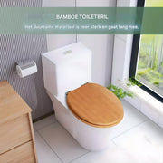 WC-bril - Toiletbril – Voor Badkamer & Toilet – Soft-Close – Comfortabele Toiletbril - Houtlook