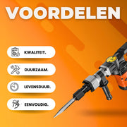 Sloophamer Deluxe - Elektrische Slaghamer - 1600W Breekhamer - Beitelhamer Gereedschap