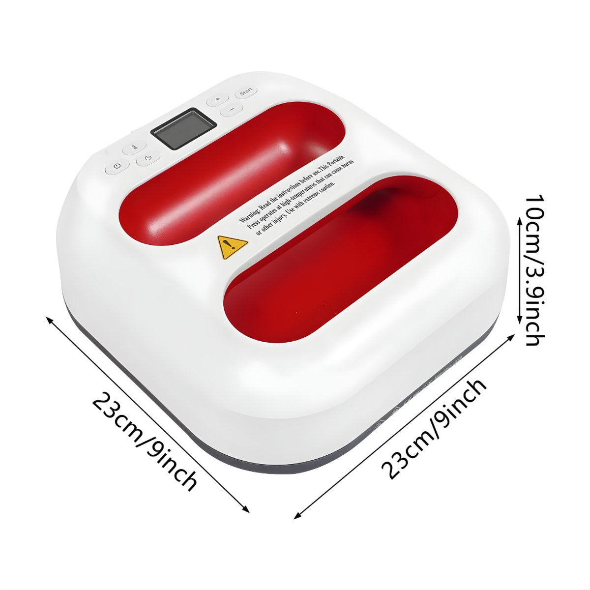Mini warmtepers- Hittepers - Persmachine - Voor Thuis- en Hobbygebruik - Draagbare Hot Stamping Machine - Rood
