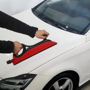 Schuurblok - Polijstset - Voor gladmaken en schuren - Inclusief 5 schuurvellen - Handmatige schuurhouder met klem - Rood