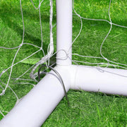 Draagbaar Voetbaldoel - Voor Kinderen & Volwassenen in de Tuin - Inclusief Weerbestendig Net & PVC-Frame - Met Grondpalen
