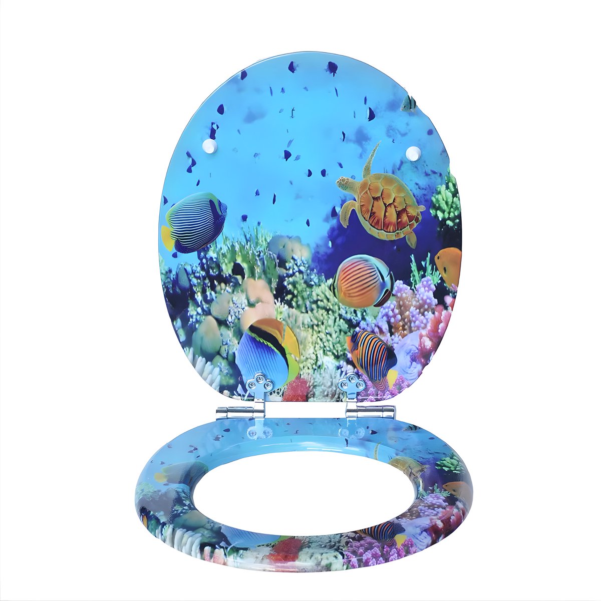 WC-bril - Toiletbril – Voor Toilet & Badkamer – Soft-Close - Met print