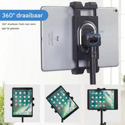 Vloerstandaard voor tablet en telefoon - Statief 4,5-12,9 inch - Beugel standaard - In hoogte verstelbaar