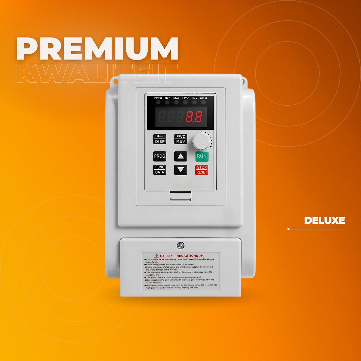 Frequentieomvormer - 4kW 18A - 5HP - Frequentie omvormer - Inclusief 20cm Kabel