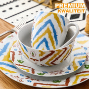 Bellavita Serviesset - 16 delig - Wit - Dinerborden - Bordenset - Diepe borden - Ontbijtborden - Servies - Keukenservies