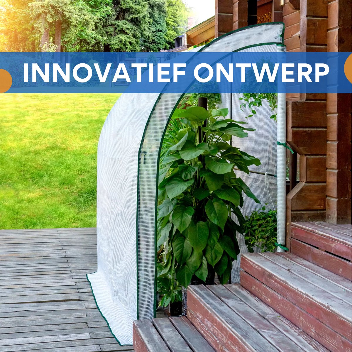 Foliekas - 200x210x100 cm Koud Frame Tuinkas - Met PE Zeildoek & Roldeuren - Tomatenkas voor Tuinbescherming & Buitengebruik - Groen