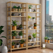 Plantenstandaard Fioren - Bamboe - 161cm - Plantenrek - Plantentafel - Voor binnen & buitengebruik - Bloempothouder - Metaal