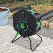 Compostbak - Bio afvalbak - Voor thuiscompostering - Enkele kamer voor makkelijk composteren - Duurzaam kunststof