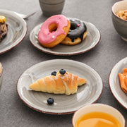 Ornamental Bordenset – Serviesset – 4 persoons – 16 delig – Grijs Keramisch – Breakfast Plates – Luxe design